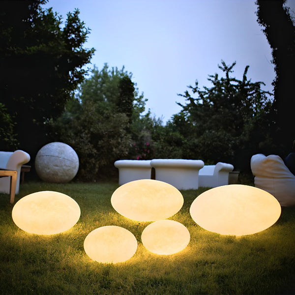 Resin Cobblestone Outdoor Floor Lamp Li002370