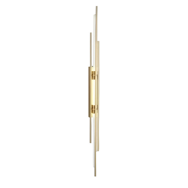 Long Strips Grille Iron Acrylic Simple Modern Led Wall Light Fixture