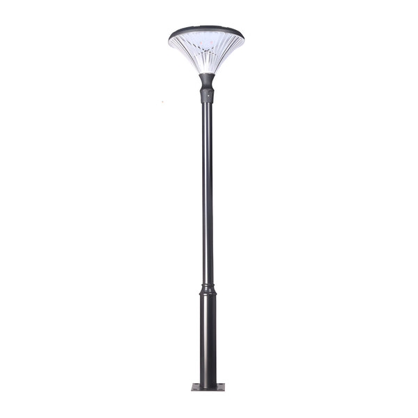 1 Light Black Outdoor Led Solar Lamp Post And Pole Street Light