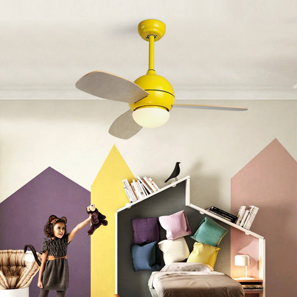 36 Inches Nordic Minimalist Led Remote Control Ceiling Fan Light For Living Room Dining Room