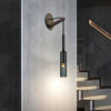 Nordic Copper Finish Wall Lights With Suspending Cord Stairway Wall Mounted Sconce