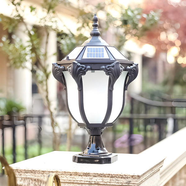 14 6 17 7 Inch H Black Bronze Solar Led Outdoor Pier Mount Light