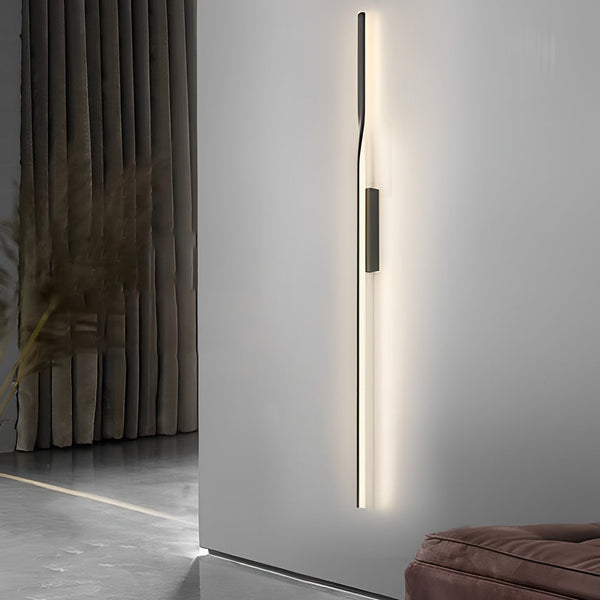 Linear Strip Led Black Nordic Wall Lamp