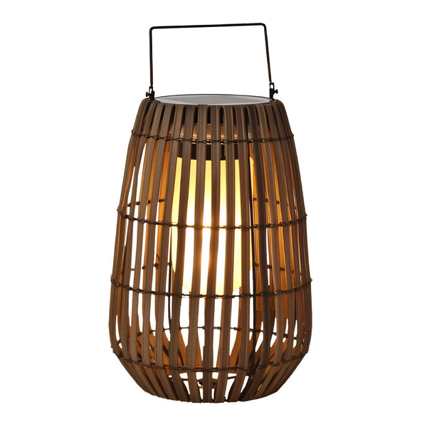 Rattan Portable Lantern Shaped Led Waterproof Solar Outdoor Lights