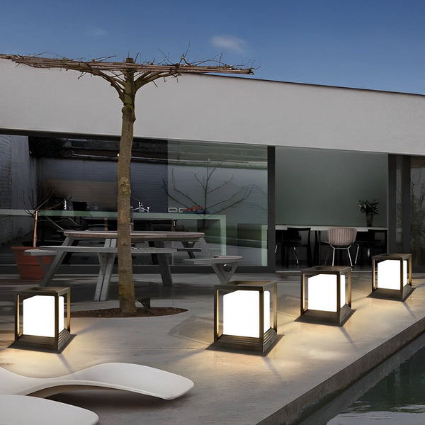 Square Modern Solar Fence Post Lights Li002272