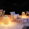 Portable Rattan Led Outdoor Lantern Ha083788