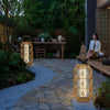 Rattan Portable Solar Floor Lamp Ha088303