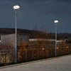 Black Led Solar Lamp Post And Pole Street Lights