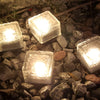 2V Mount Free Ice Cube Lights Colorful Modern Smart Solar Outdoor Step Lighting
