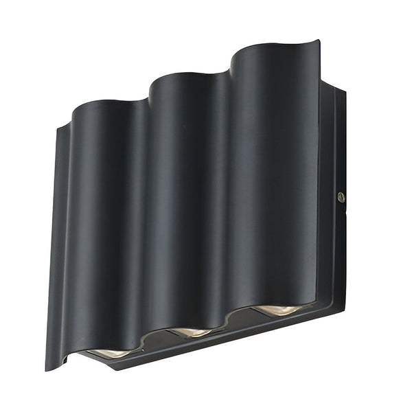 Arc Waterproof Wave Wall Sconces Outdoor Cool Led Up And Down Wall Mounted Lights