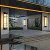 Retro Rectangular Black Outdoor Wall Lamp Li002110