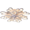 Flower Shaped Three Step Dimming Led Nordic Ceiling Fan Lights