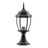 Black Vintage Outdoor Solar Fence Post Lights Li002156