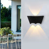 Led Up And Down Lights Waterproof Black Modern Wall Washer Light