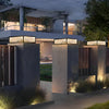 Modern Outdoor Solar Fence Post Light Ha080597