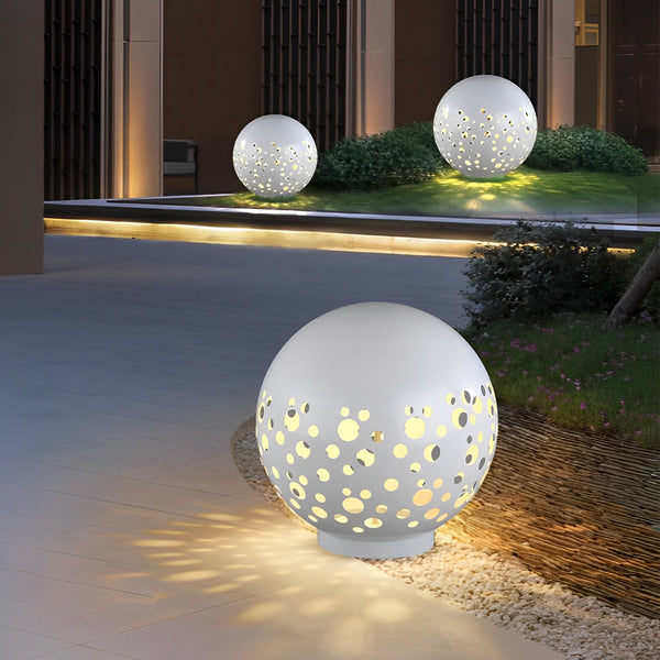 Waterproof Hollow White Outdoor Lantern Ha090540