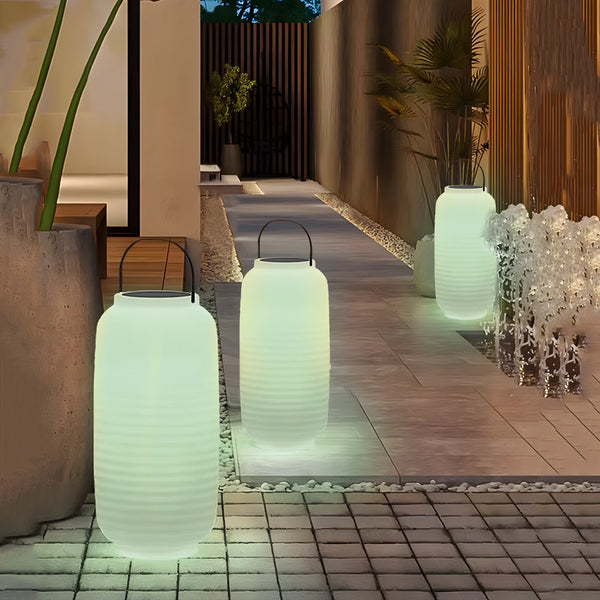 Portable Led Rgb Outdoor Sound Lantern Usb Solar