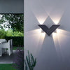 V Shaped Waterproof Led Black Modern Outdoor Wall Lamp