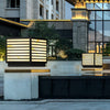 Square Ip65 Waterproof Led Solar Modern Outdoor Deck Post Lights Pillar Light