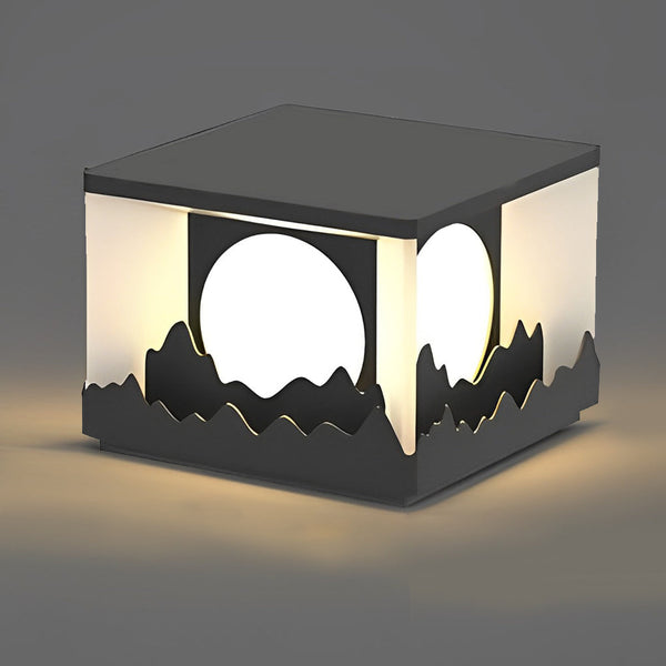Mountain Scenery Design Solar Fence Post Lights Li002119