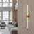 Acrylic Tube Tall Linear Wall Semi Flush Mount Sconce