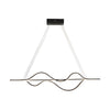 40 Sleek Wave Modern Pendant Light With Dimmable Led