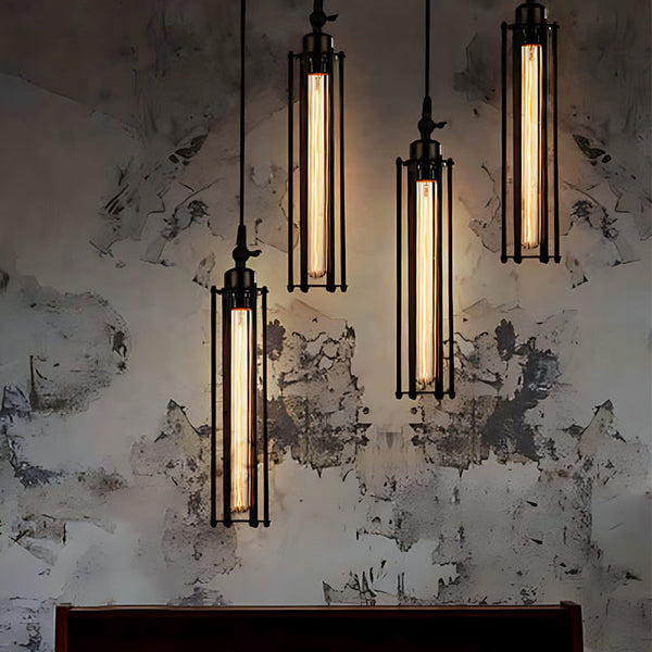 Iron Antique Pendant Lights With Tungsten Bulb Li002622