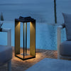 Portable Black Modern Solar Lawn Lamp Ha076162