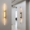 Long Strips Grille Iron Acrylic Simple Modern Led Wall Light Fixture