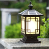 Retro Grilles Solar Fence Post Light Ha080730