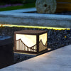 Mountain Scenery Modern Solar Post Light Li002225