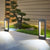 Hollow Square Waterproof Led Black Outdoor Lawn Light
