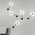 Line Led Black Nordic Wall Art Light