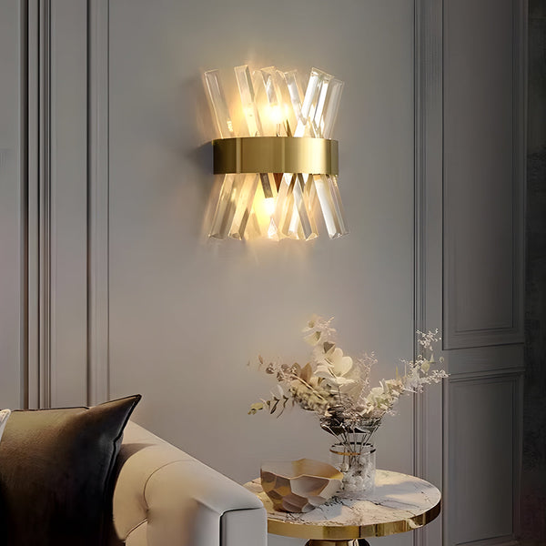 Creative Crystal Strips Luxury Up And Down Lighting Nordic Wall Lamp