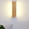 Rotatable Rectangular Wood Led Wall Lamp Ha076016
