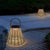Portable Rattan Solar Outdoor Lantern Ha085493