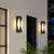 Rectangular Waterproof Led Black Outdoor Wall Sconce