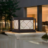 Square Waterproof Led Modern Outdoor Solar Post Lights
