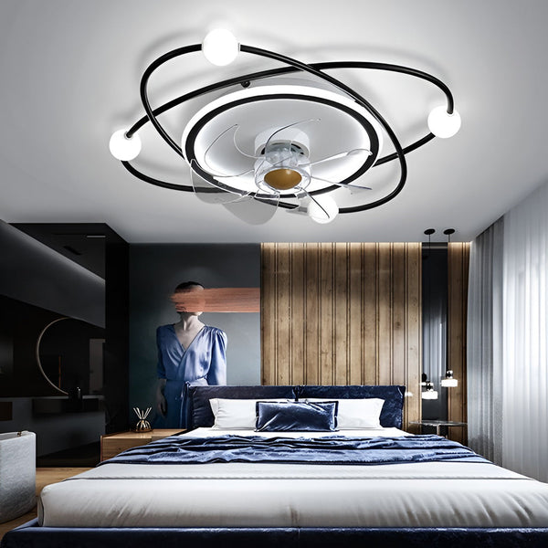 Stepless Dimming Led Nordic Ceiling Fan Light