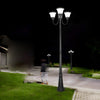 3 Light Black Finish Traditional Outdoor Street Light