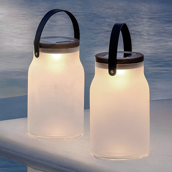 Bottle Jar Shape Solar Lantern Ha077940