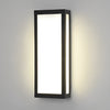 Rectangular Black Modern Outdoor Wall Lamp Li002194