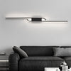Minimalist Long Strip Aluminum Led Black Nordic Wall Lights Indoor