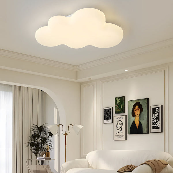 Cute Cartoon Clouds 3 Step Dimming Milky White Modern Led Ceiling Lights