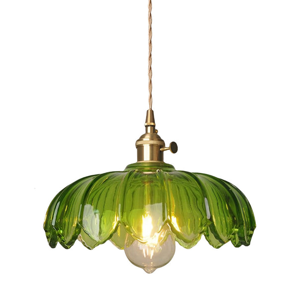 Retro Flower Glass Nordic Kitchen Pendant Lighting Li001973