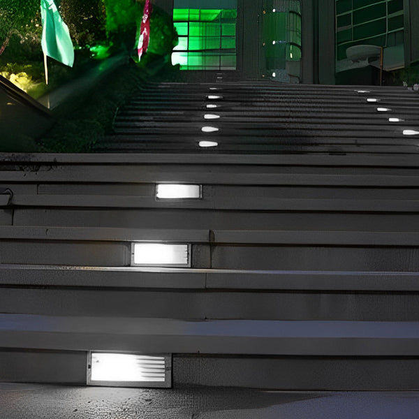 Rectangular Grilles 3W Led Ip65 Stair Wall Reccessed Lights Integrated Step Lighting