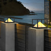 Square Modern Solar Pillar Light Ha091137