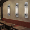 Industrial Vintage Flute Iron 1 Light Wall Lamp Chrome