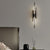Long Strips Grille Iron Acrylic Simple Modern Led Wall Light Fixture