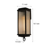 1 Head 19 7 Inch Outdoor Wall Lantern Sconce